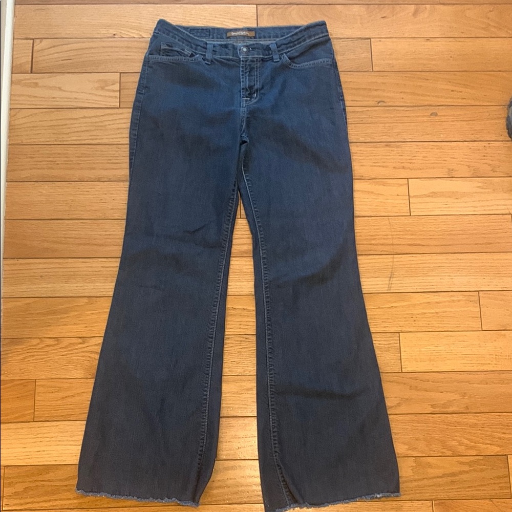 David Kahn Blue Flare Wide Leg Jeans
